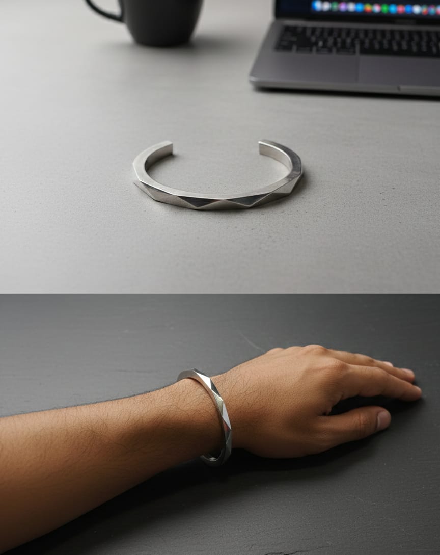 The Prism Steel Bangle